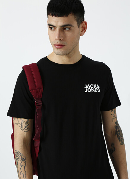 Черная мужская футболка Jack & Jones 12151955 - 3