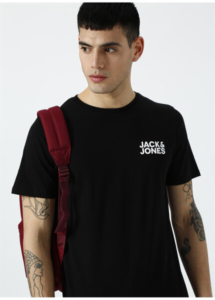 Черная мужская футболка Jack & Jones 12151955 - 7