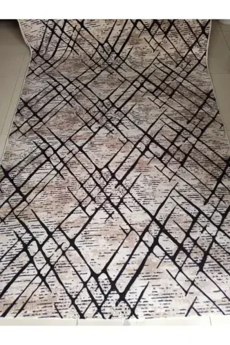 Черная противоскользящая дорожка - Моющийся всесезонный ковер | Для гостиной, ванной комнаты, балкона, молодежной комнаты - Черный - 1