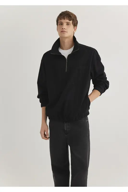 Чёрная Рубашка Oversize / Свободный Крой 0211137-900 - 1