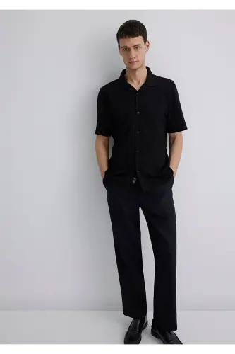 Черная Рубашка Regular Fit / Нормальный Крой 0211552-90 - 3