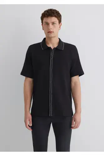 Черная Рубашка Regular Fit / Нормальный Крой 0211621-90 - 4