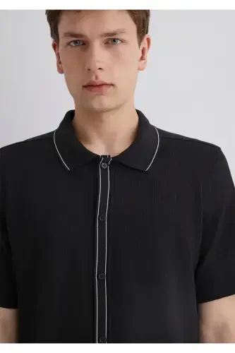 Черная Рубашка Regular Fit / Нормальный Крой 0211621-90 - 6