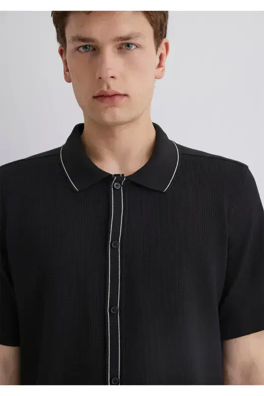 Черная Рубашка Regular Fit / Нормальный Крой 0211621-90 - 6