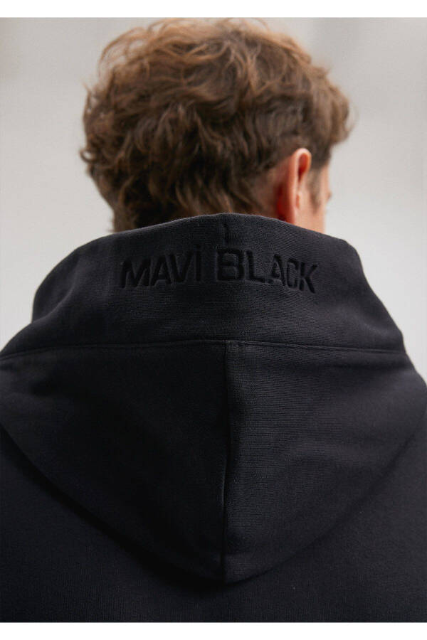 Черная толстовка с капюшоном 0s10135-900 - 12