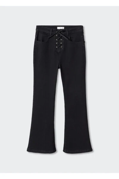 Черные детские штаны для девочек - 3