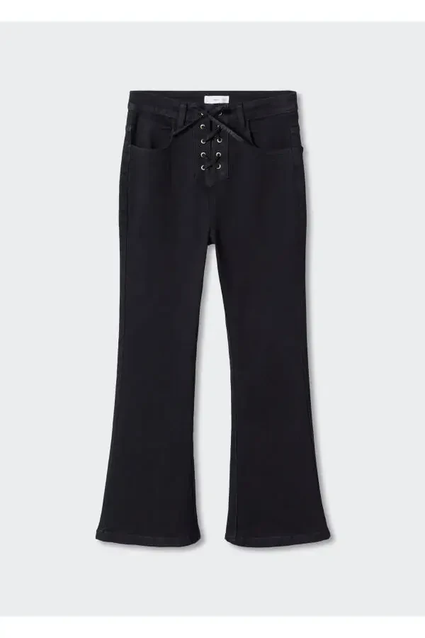 Черные детские штаны для девочек - 3