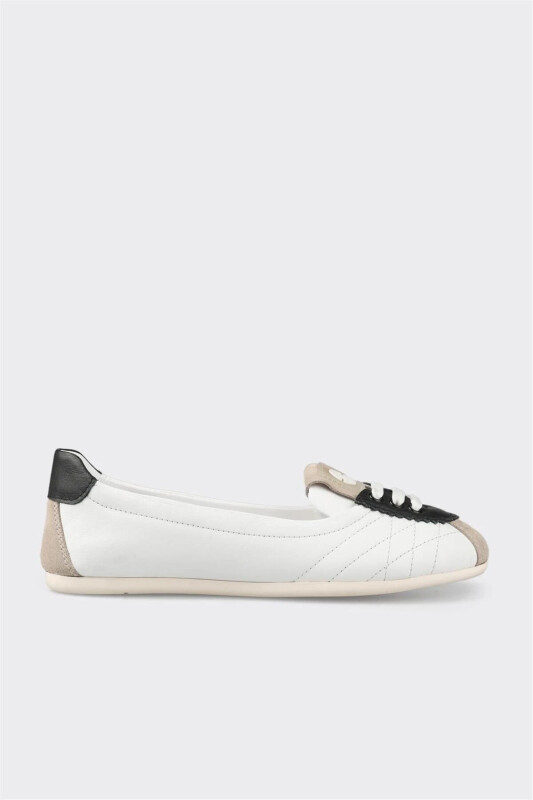 Чёрные кожаные женские кроссовки — чёрные - ELLE SHOES