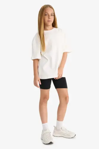 Черные леггинсы для девочек-байкеров - 3