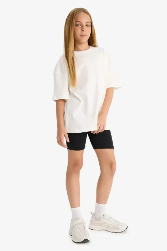 Черные леггинсы для девочек-байкеров - 3