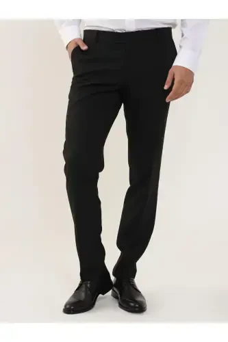 Черные мужские брюки прямого классического кроя Regular Fit - 103979 - DUFY (1)