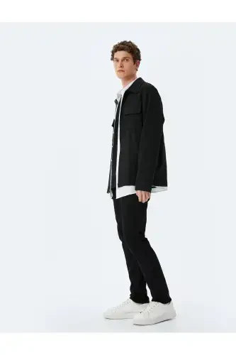 Черные мужские джинсы 5SAM40048ND-ЧЕРНЫЙ - 1