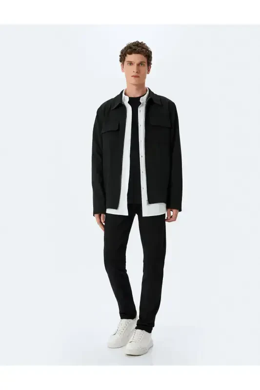 Черные мужские джинсы 5SAM40048ND-ЧЕРНЫЙ - 6