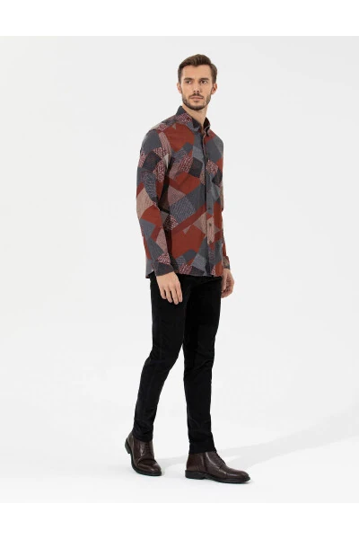 Черные узкие брюки из канваса - 10