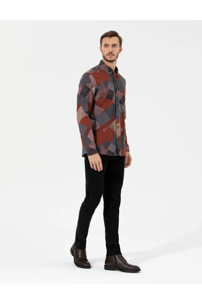 Черные узкие брюки из канваса - 3