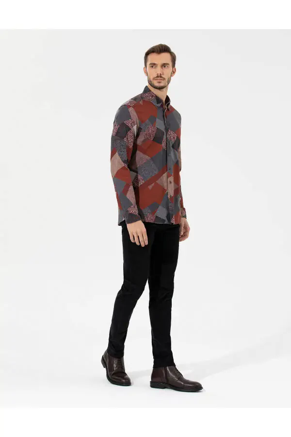 Черные узкие брюки из канваса - 3