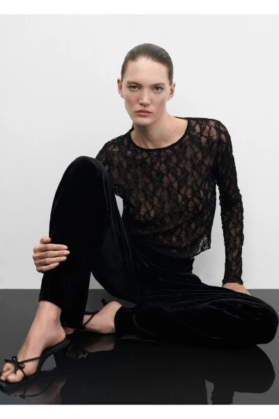 Чёрные женские брюки 57089120 - 6