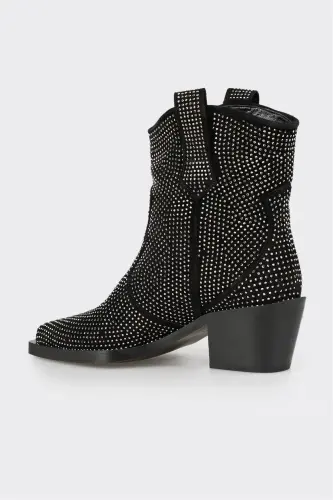 Черные женские кожаные ботинки - 3