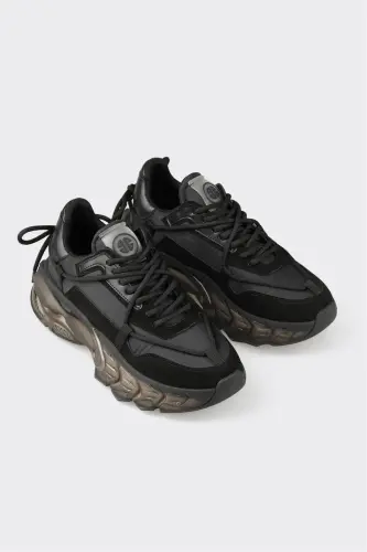 Чёрные женские кроссовки — чёрные - ELLE SHOES (1)