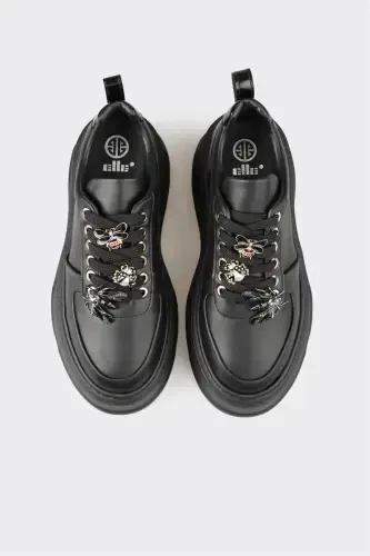 Чёрные женские кроссовки — чёрные - 4