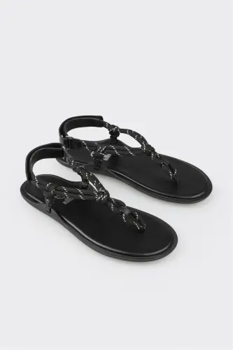 Чёрные женские сандалии - ELLE SHOES (1)