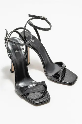 Чёрные женские туфли на каблуке - ELLE SHOES (1)