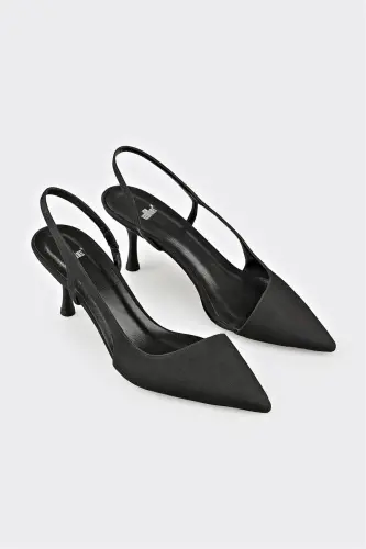 Чёрные женские туфли на каблуке - ELLE SHOES (1)