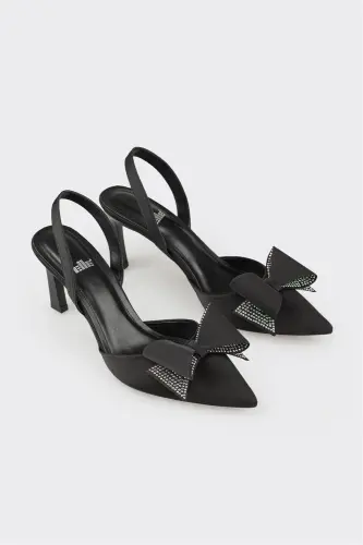 Чёрные женские туфли на каблуке - ELLE SHOES (1)