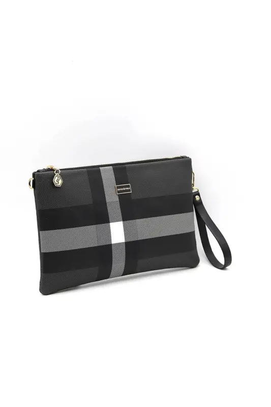 Черный - Черный Женский портфель & Клач - 129 ЧЕРНЫЙ-МАТОВЫЙ ЧЕРНЫЙ - 3
