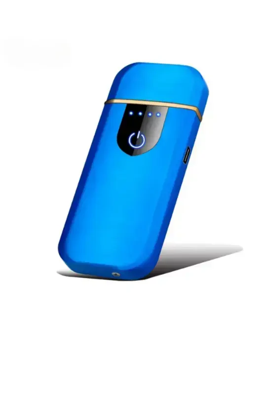 Черный-синий-золотой Беспламенный Заряжаемый Usb Зажигалка с Слайдером - 1