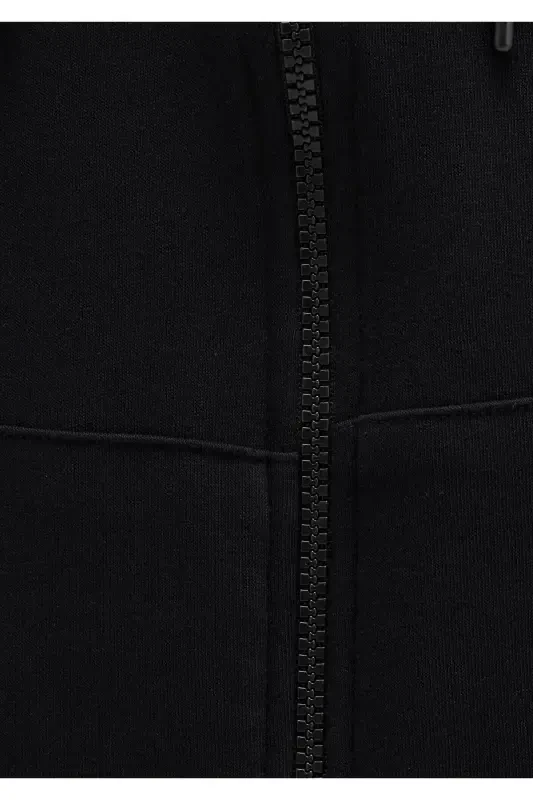 Черный свитшот с капюшоном и молнией с логотипом Mvjns 0s10193-900 - 8