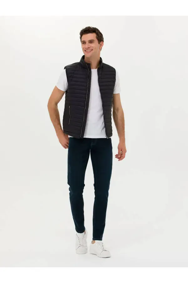 Черный жилет 50266336-VR046 - 4
