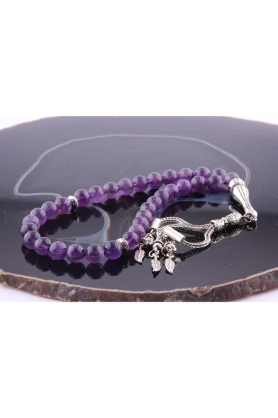 Certified Amethyst Prayer Beads T170 - 6