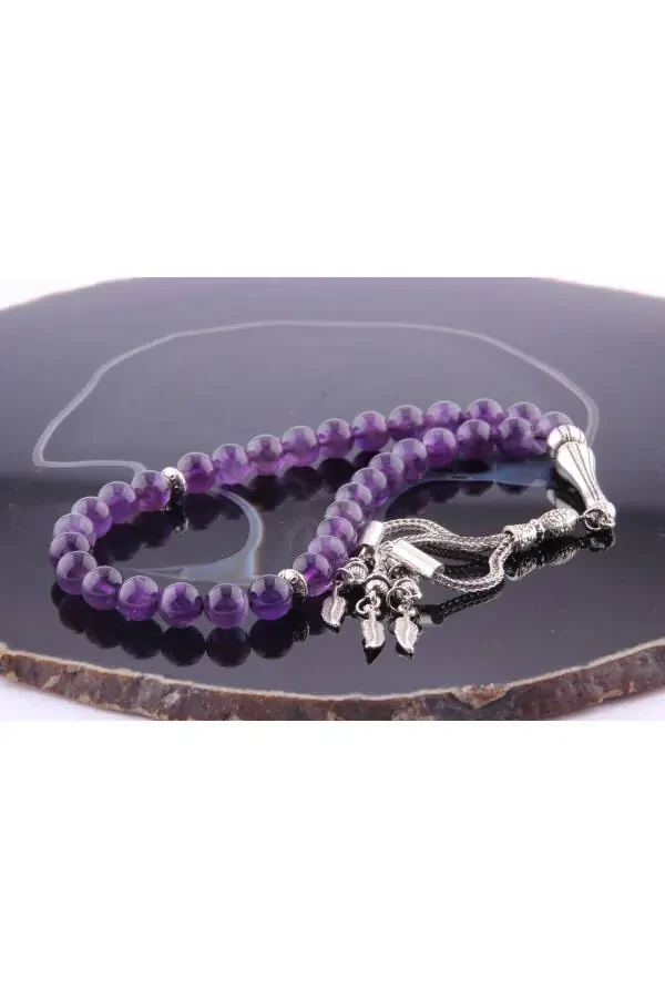 Certified Amethyst Prayer Beads T170 - 6
