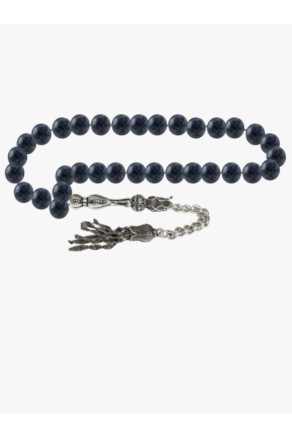 Certified Dumortierite Natural Stone Tasbih 8mm - 1