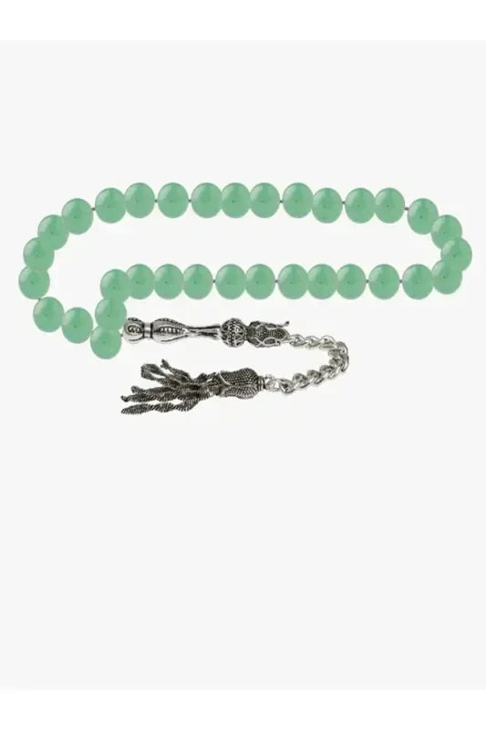 Certified Green Aventurine Natural Stone Tesbih 8mm - 2