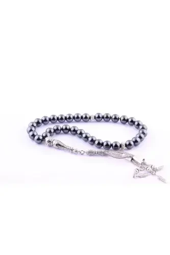 Certified Hematite Natural Stone Tasbih T186 - 3