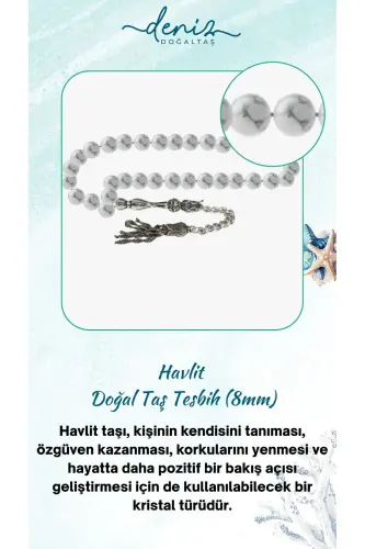 Certified Howlite Natural Stone Tasbih 8mm - 1