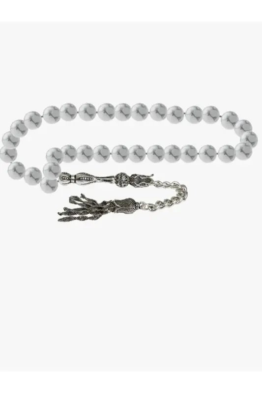 Certified Howlite Natural Stone Tasbih 8mm - 2