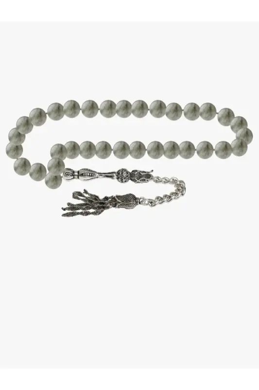 Certified Labradorite Natural Stone Rosary 8mm-tesbihrenk24 - 2