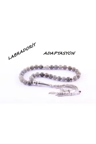 Certified Labradorite Natural Stone Tesbih T183 - 1