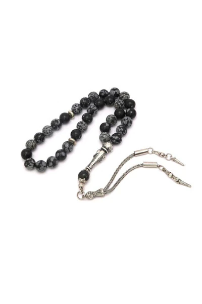 Certified Obsidian Natural Stone Tasbih - OSMANLI DOĞAL TAŞ