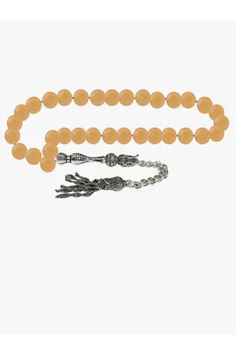 Certified Orange Aventurine Natural Stone Rosary 8mm-tesbihrenk36 