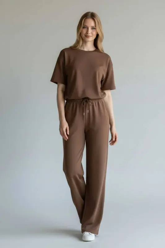 Cessia Alt-Üst 2'li Modal Takım Yeni Sezon 2026-Kahverengi - FIRE