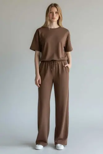 Cessia Alt-Üst 2'li Modal Takım Yeni Sezon 2026-Kahverengi - 3
