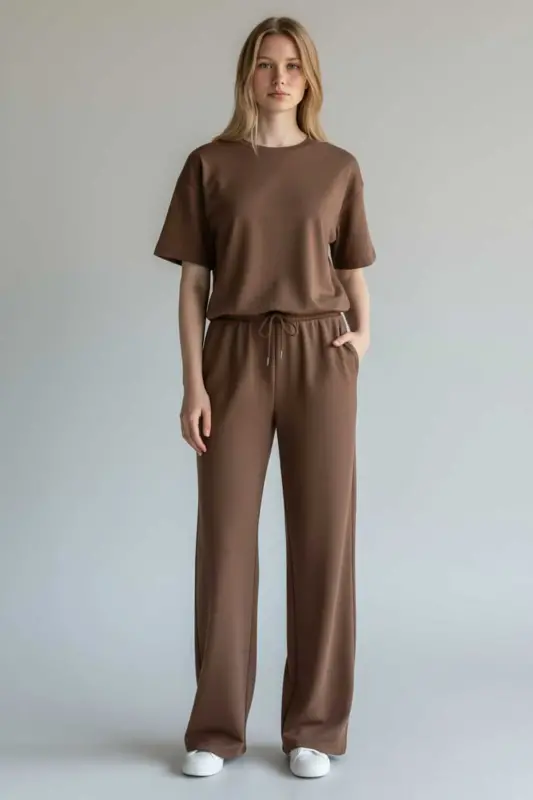 Cessia Alt-Üst 2'li Modal Takım Yeni Sezon 2026-Kahverengi - 3