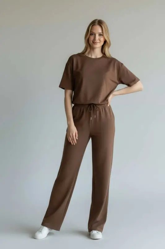 Cessia Alt-Üst 2'li Modal Takım Yeni Sezon 2026-Kahverengi - 4