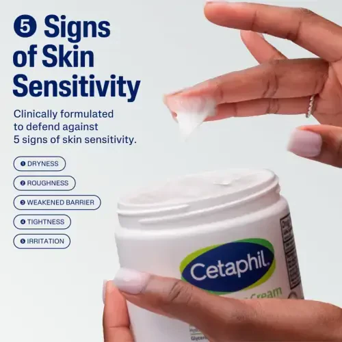Cetaphil Moisturizing Cream for Very Dry to Dry Skin, Unscented, 16 fl oz - 6