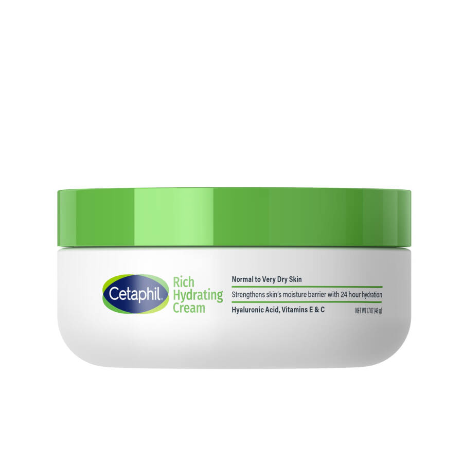 Cetaphil Rich Hydrating Cream for Dry to Normal Skin with Hyaluronic Acid, 1.7 oz - 11