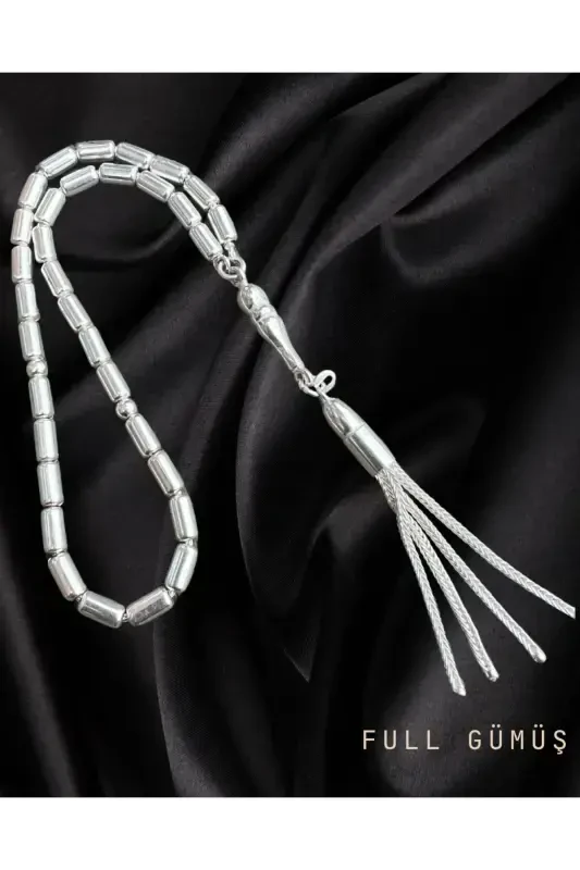 Чётки цельносеребряные, огранённые 925 пробы - 2